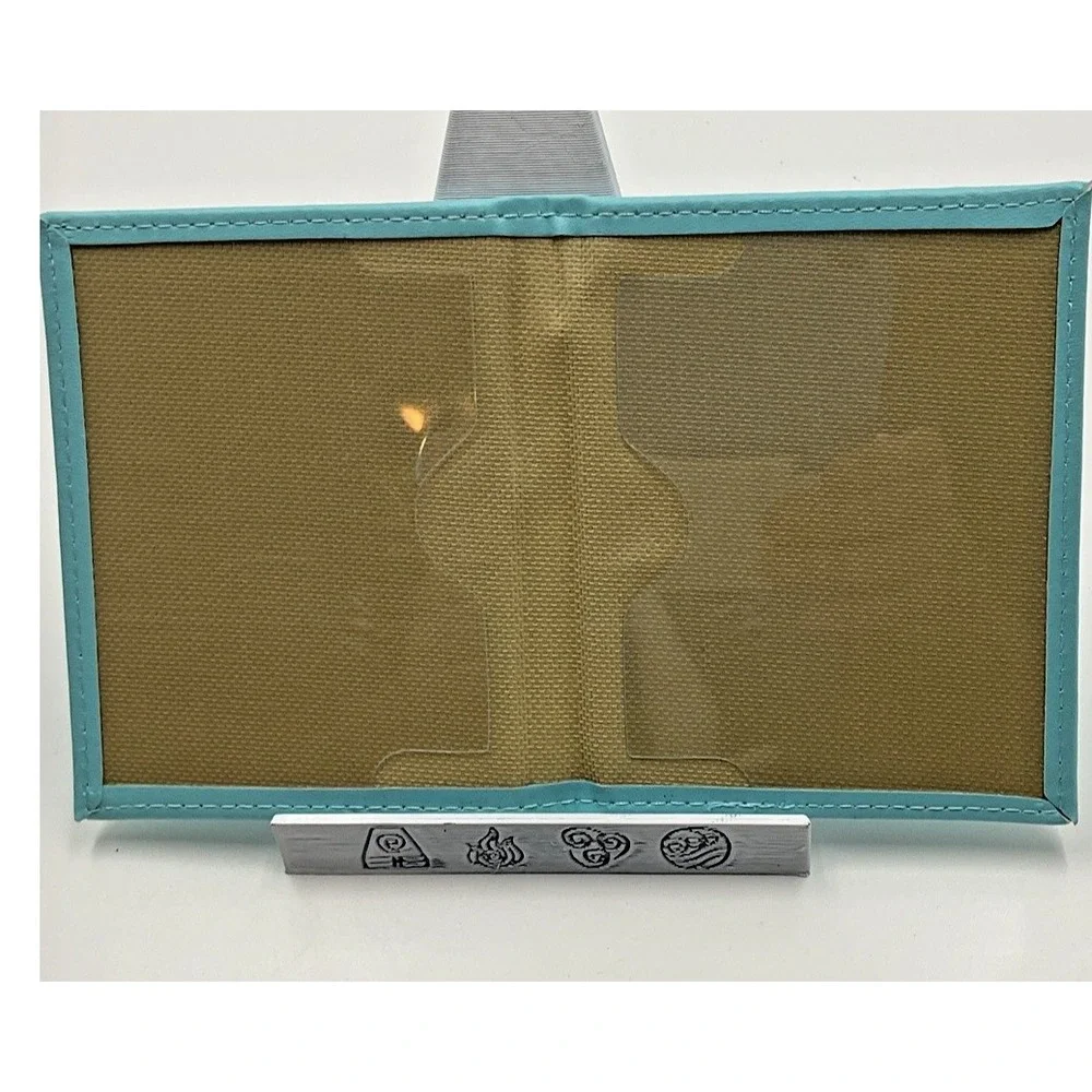 Teal‎ Faux Leather Vaccination Card Holder ID Protector